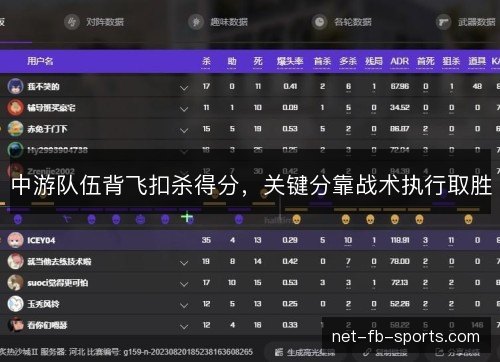 中游队伍背飞扣杀得分，关键分靠战术执行取胜